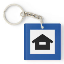 Key ring Road mark Hus Stuga