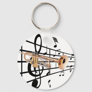 Key ring trumpet player