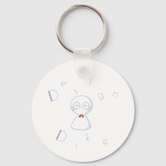 Key Ring with Teru-Teru-Bouzu キーホルダー (Front)