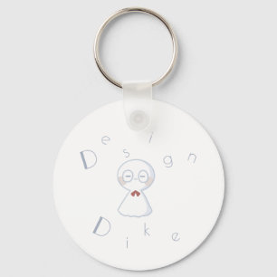 Key Ring with Teru-Teru-Bouzu key holder