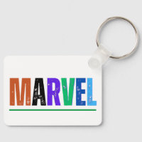 Key rings Marvel name print