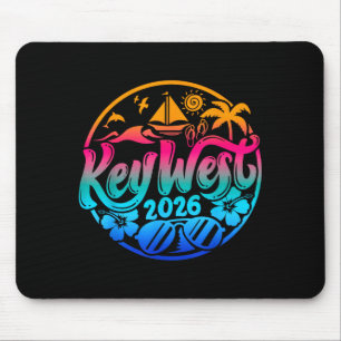 Key Tie Dye West 2026 Matching Summer Sunset Beach Mouse Mat
