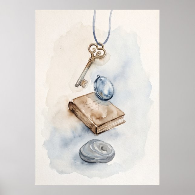 Key to Inner Wisdom Spiritual Wall Art (Front)