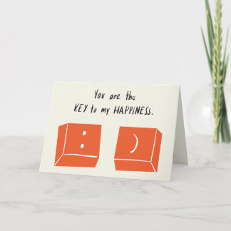 KEY to my happiness Card