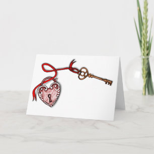 Key to my heart holiday card