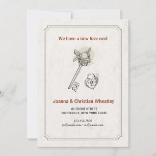 Key To My Heart New Home Announcement