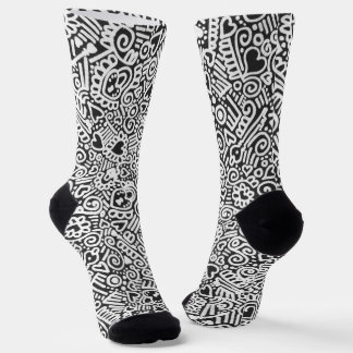 Key To My Heart Pattern Socks