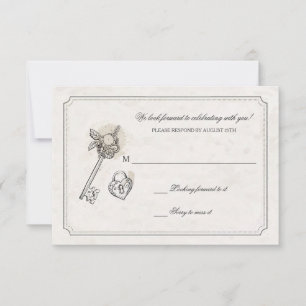 Key To My Heart Response Cards