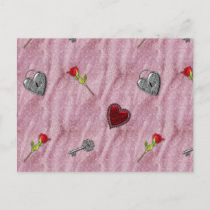 Key to My Heart Valentine Holiday Postcard