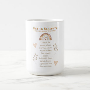 Key to Serenity Boho Mug – Inspirational Bohemian 