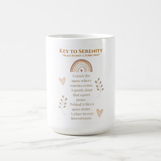 Key to Serenity Boho Mug – Inspirational Bohemian 