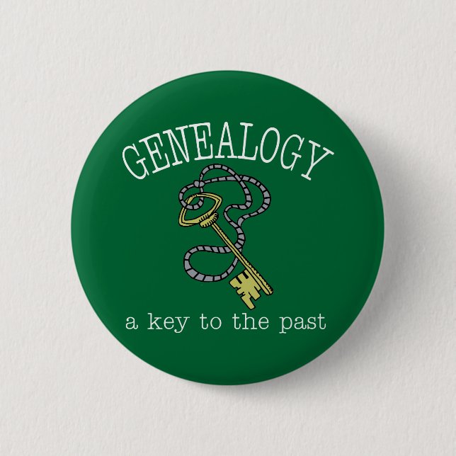 Key To The Past 6 Cm Round Badge (Front)