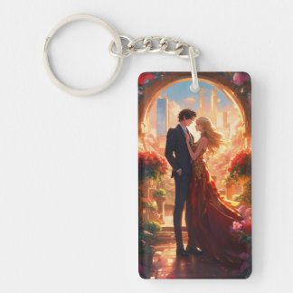 "Key to Your Heart: Romantic Acrylic Keychain" Key Ring