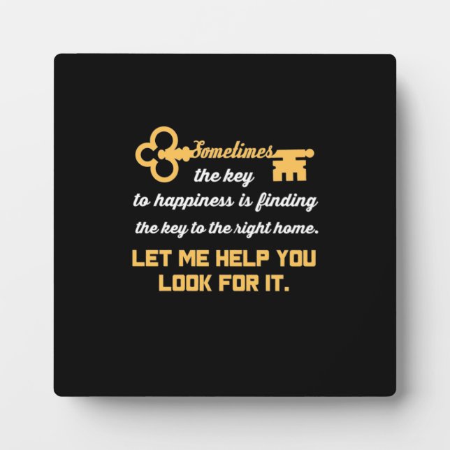 Key To Your New House Plaque (Front)