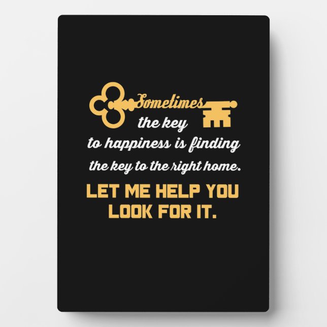 Key To Your New House Plaque (Front)