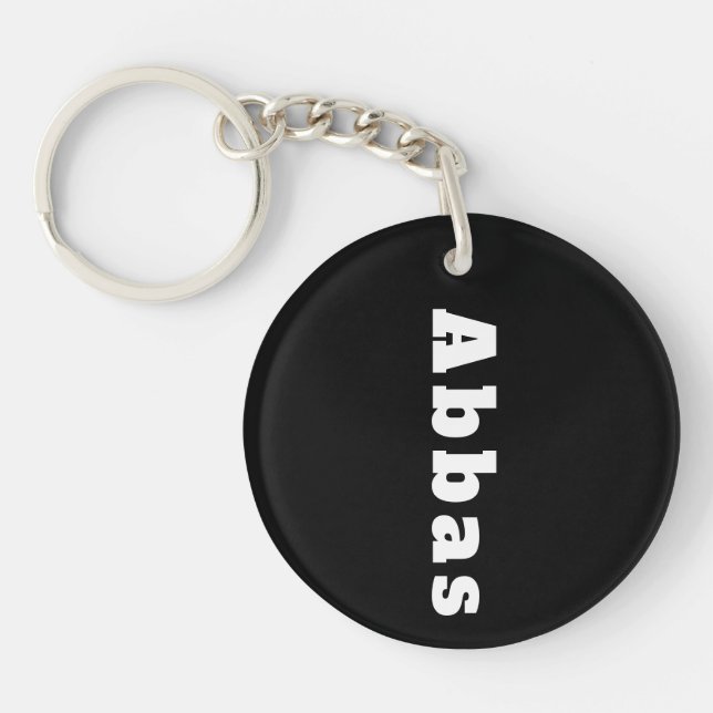 Key trailer named Abbas Key Ring (Front)