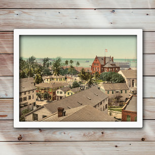 Key West 1900 Historic Colour Photo Poster