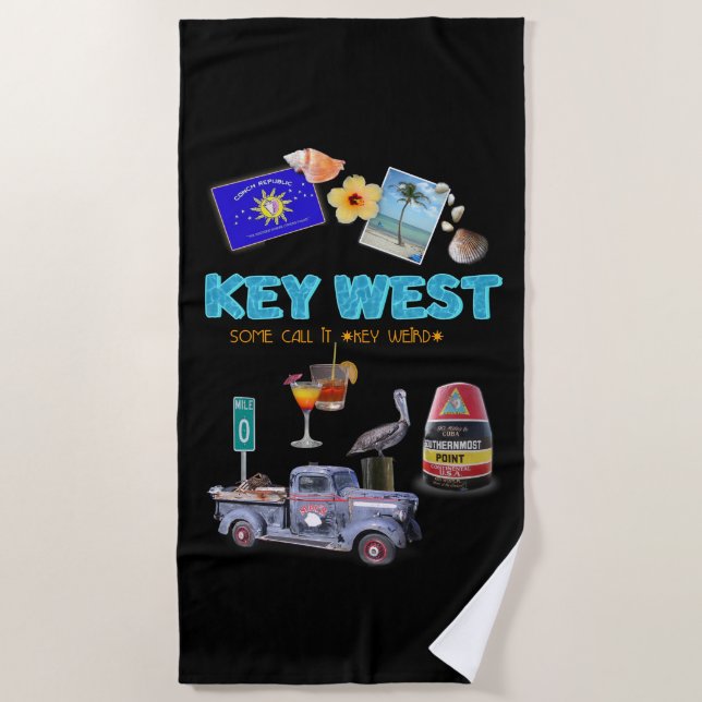 Key West Beach Towel (Front)