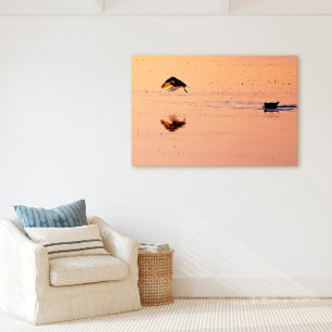 Key West Birds Flying Sunset Florida Keys Canvas Print