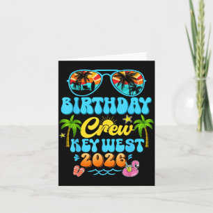 Key West Birthday Crew Vacation Cruise 2026 Summer Card