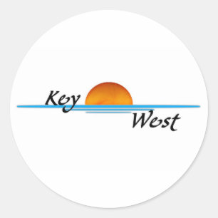 Key West Classic Round Sticker