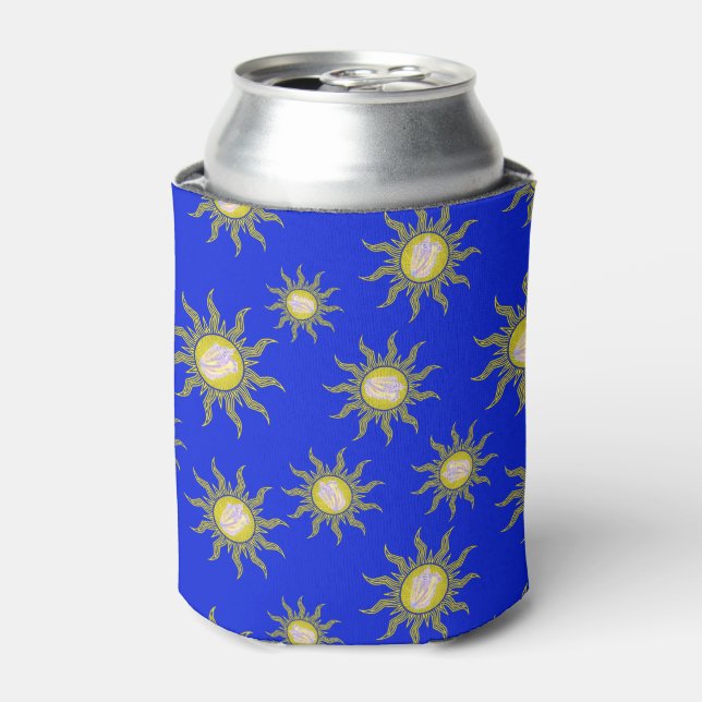 Key West Conch Republic Sun Summer Beach Can Cooler (Can Front)