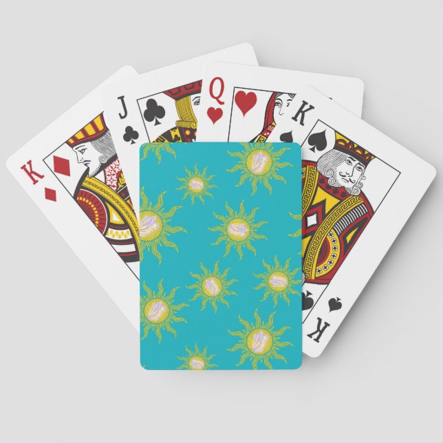 Key West Conch Republic Sun Summer Playing Cards (Back)