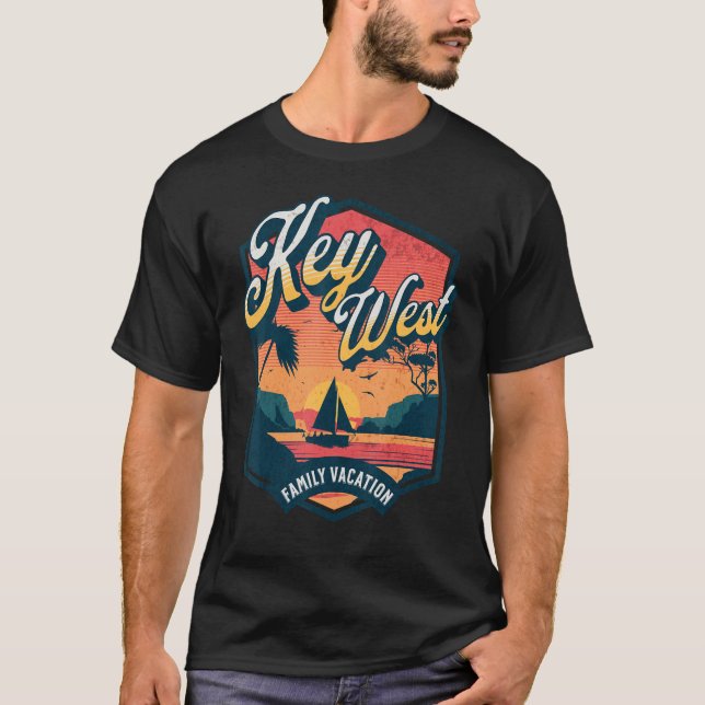 Key West Family Vacation Cruise  Matching Fun T-Shirt (Front)