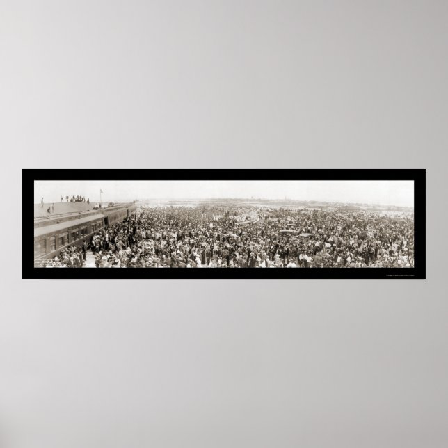 Key West FL 1st Train Photo 1912 Poster (Front)