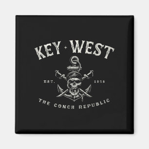 Key West Fl Rebel Pirate Boating Scuba Fishing Gea Magnet