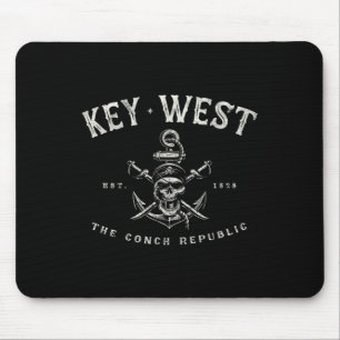 Key West Fl Rebel Pirate Boating Scuba Fishing Gea Mouse Mat