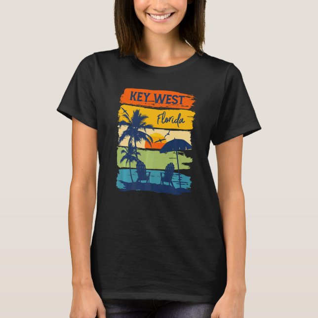 Key West Florida 2022 Vacation Couples Family Grou T-Shirt (Front)