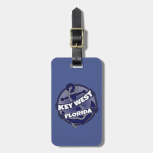 Key West Florida anchor luggage tag