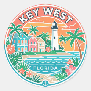 Key West, Florida Classic Round Sticker