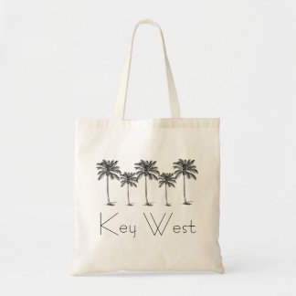 Key West Florida Coconut Palm Tree Pattern Tote Bag