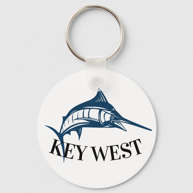Key West Florida fish Key Ring (Front)