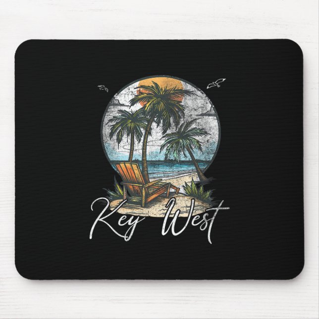 Key West Florida Fl Palm Trees  Mouse Mat (Front)