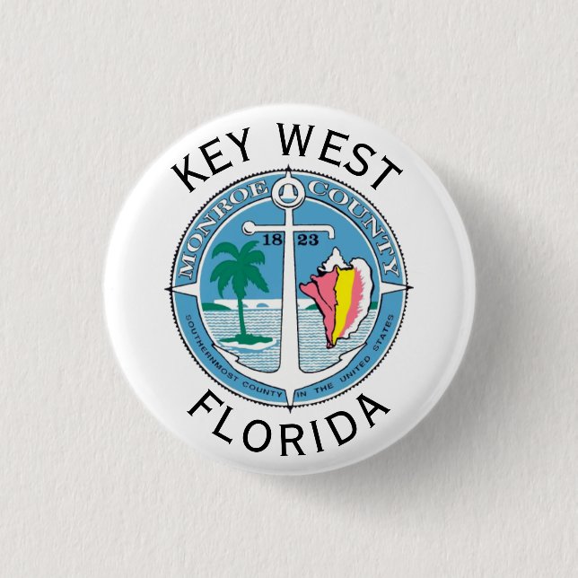 Key West - Florida Keys 3 Cm Round Badge (Front)