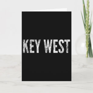 Key West Florida Keys Beach Sunset Fishing Tee Card
