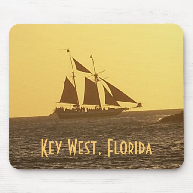Key West Florida Keys Clipper Ship MousePad Photo (Front)