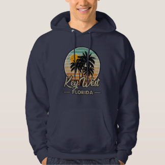 Key West Florida Keys Retro 70s Beach Vacation Hoodie