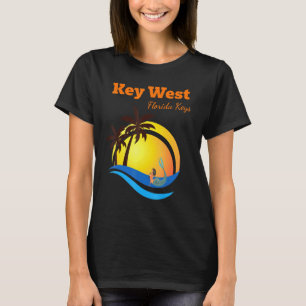 Key West Florida Keys Tropical Mermaid Vacation So T-Shirt