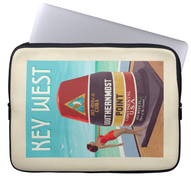 Key West | Florida Laptop Sleeve (Front)