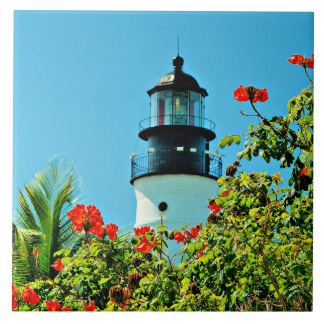 Key West, Florida Lighthouse Ceramic Tile (Front)