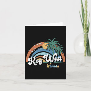 Key West Florida Miami Vibes Beach Sunshine State Card