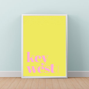 Key West Florida modern city Poster