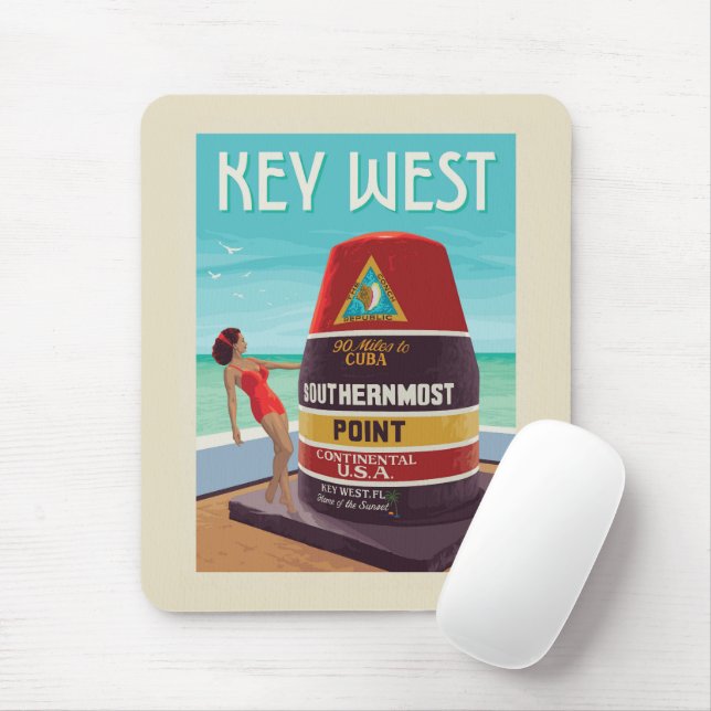 Key West | Florida Mouse Mat (With Mouse)