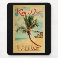 Key West Florida Palm Tree Beach Vintage Travel
