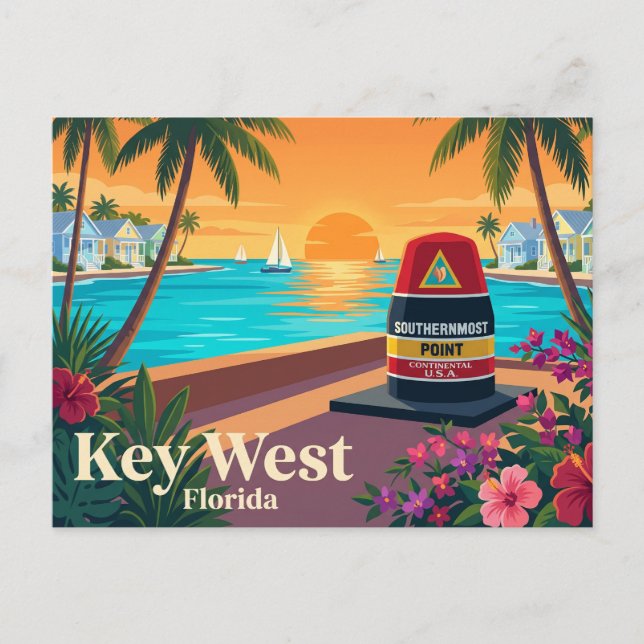 Key West Florida Postcard (Front)