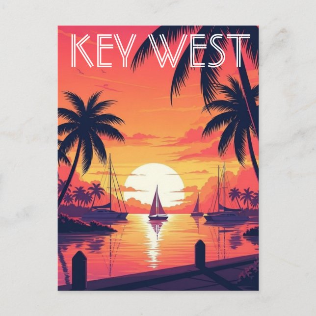 Key West Florida Postcard (Front)